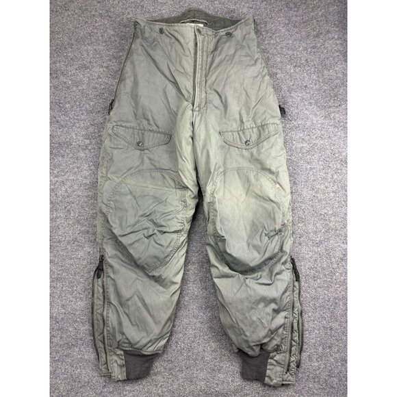 Vintage USAF F-1B Extreme Cold Weather Pants Mens 32 Military Nylon 1976 70s - Picture 1 of 8